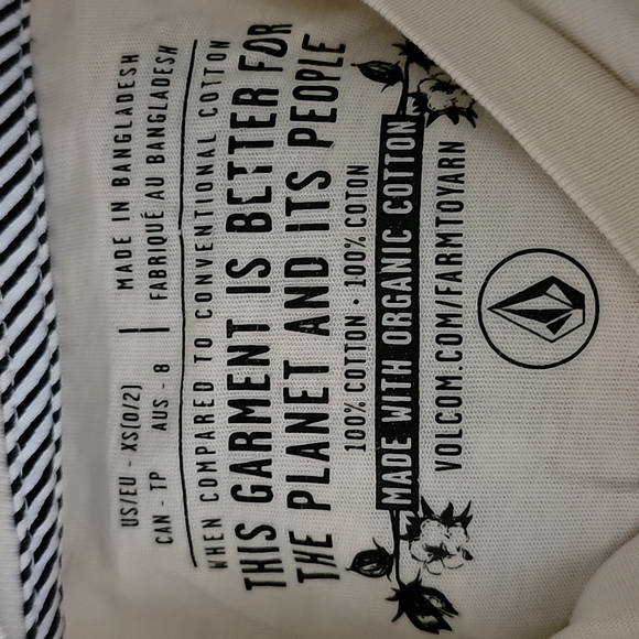 Volcom Cream Stonefest Shirt Size XS - Picture 5 of 6